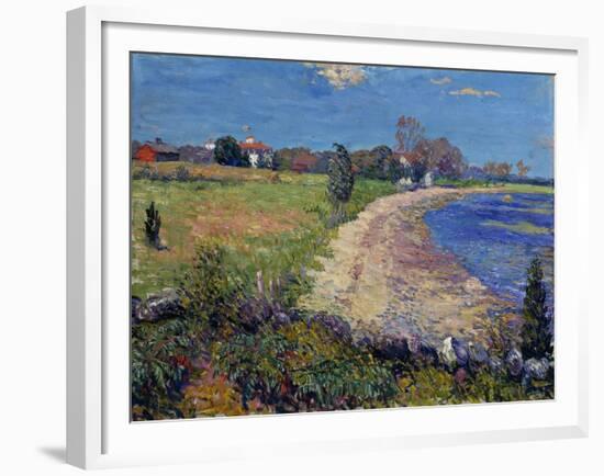 Curving Beach, New England-William James Glackens-Framed Giclee Print