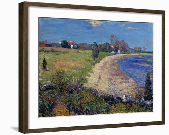 Curving Beach, New England-William James Glackens-Framed Giclee Print