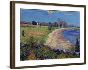 Curving Beach, New England-William James Glackens-Framed Giclee Print