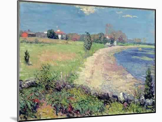 Curving Beach, New England-William James Glackens-Mounted Giclee Print