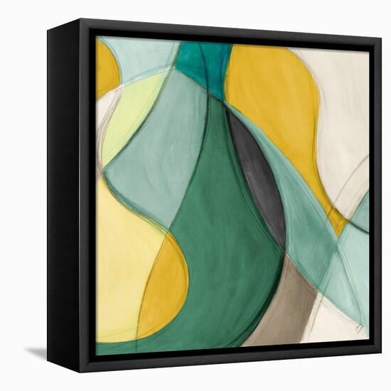 Curving Color Square II-Lanie Loreth-Framed Stretched Canvas
