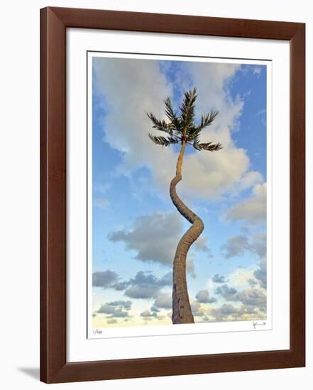 Curving Palm-John Gynell-Framed Giclee Print