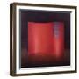 Curving Red Lacquer Screen-Lincoln Seligman-Framed Giclee Print