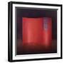 Curving Red Lacquer Screen-Lincoln Seligman-Framed Giclee Print