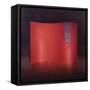 Curving Red Lacquer Screen-Lincoln Seligman-Framed Stretched Canvas