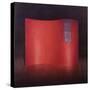 Curving Red Lacquer Screen-Lincoln Seligman-Stretched Canvas