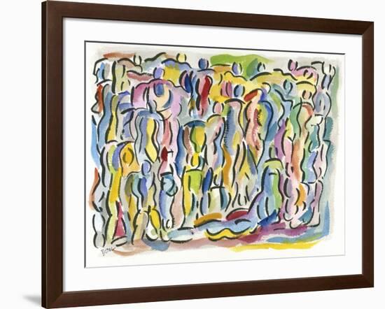 Curvy Crowd-Diana Ong-Framed Giclee Print