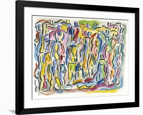 Curvy Crowd-Diana Ong-Framed Giclee Print