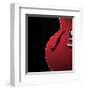 Curvy Gibson-null-Framed Art Print