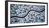 Curvy Windy Road in Snow Covered Forest, Top down Aerial View-merc67-Framed Photographic Print