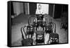 Curzio Malaparte Sitting Astride a Chair-null-Framed Stretched Canvas