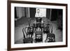 Curzio Malaparte Sitting Astride a Chair-null-Framed Photographic Print