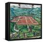 Cusco (Peru). 1576. Civitates Orbis Terrarum .-Tarker-Framed Stretched Canvas