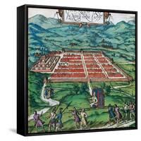 Cusco (Peru). 1576. Civitates Orbis Terrarum .-Tarker-Framed Stretched Canvas