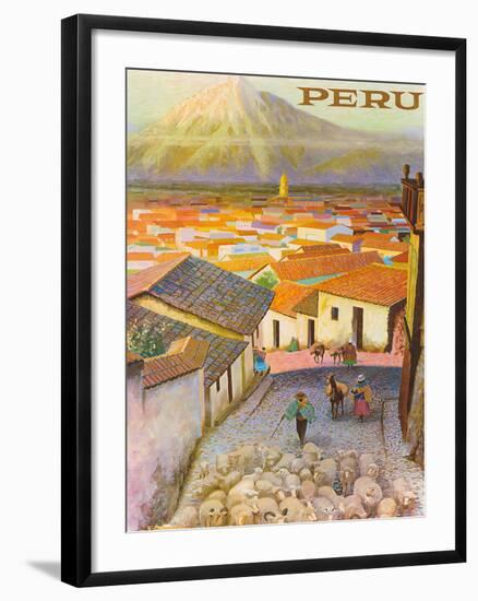 Cusco, Peru c.1950’s-F^C^ Hannon-Framed Giclee Print