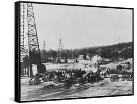 Cushing Oil Fields-null-Framed Stretched Canvas