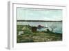 Cushing's Island, Maine, View of Cushing's Landing, Cape Shore in the Distance-Lantern Press-Framed Art Print