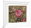 Cushion Cover, Pink Lotus and Birds-Oriental School -Framed Premium Giclee Print