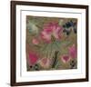 Cushion Cover, Pink Lotus and Fish-Oriental School -Framed Premium Giclee Print