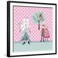 Cushion Snow Queen-Effie Zafiropoulou-Framed Giclee Print