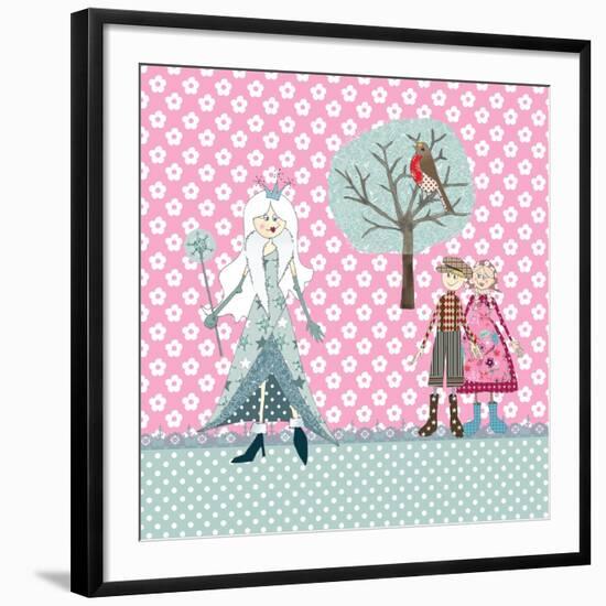 Cushion Snow Queen-Effie Zafiropoulou-Framed Giclee Print