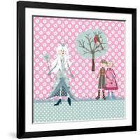 Cushion Snow Queen-Effie Zafiropoulou-Framed Giclee Print