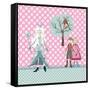 Cushion Snow Queen-Effie Zafiropoulou-Framed Stretched Canvas