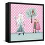 Cushion Snow Queen-Effie Zafiropoulou-Framed Stretched Canvas