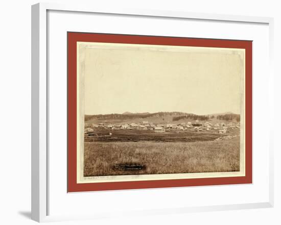 Custer City. Custer City, Dak. from the East-John C. H. Grabill-Framed Giclee Print