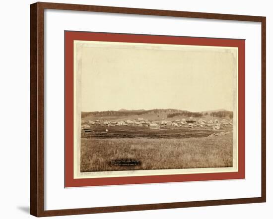 Custer City. Custer City, Dak. from the East-John C. H. Grabill-Framed Giclee Print