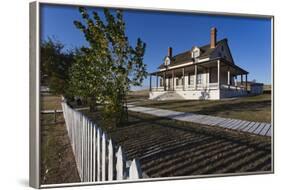 Custer House, Fort Abraham Lincoln Sp, Mandan, North Dakota, USA-Walter Bibikow-Framed Photographic Print