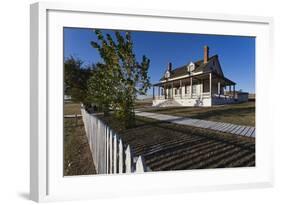 Custer House, Fort Abraham Lincoln Sp, Mandan, North Dakota, USA-Walter Bibikow-Framed Photographic Print