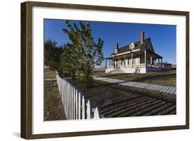 Custer House, Fort Abraham Lincoln Sp, Mandan, North Dakota, USA-Walter Bibikow-Framed Photographic Print