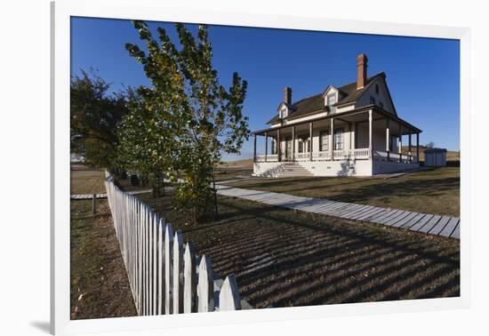 Custer House, Fort Abraham Lincoln Sp, Mandan, North Dakota, USA-Walter Bibikow-Framed Photographic Print