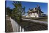 Custer House, Fort Abraham Lincoln Sp, Mandan, North Dakota, USA-Walter Bibikow-Stretched Canvas