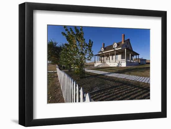 Custer House, Fort Abraham Lincoln Sp, Mandan, North Dakota, USA-Walter Bibikow-Framed Photographic Print