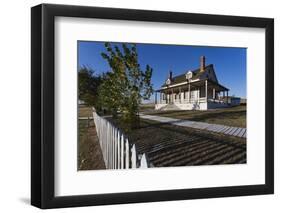 Custer House, Fort Abraham Lincoln Sp, Mandan, North Dakota, USA-Walter Bibikow-Framed Photographic Print