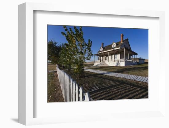 Custer House, Fort Abraham Lincoln Sp, Mandan, North Dakota, USA-Walter Bibikow-Framed Photographic Print