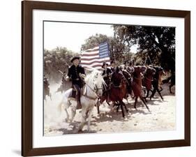 Custer l homme by l ouest by RobertSiodmak with Robert Shaw, 1967 (photo)-null-Framed Photo