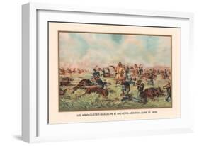 Custer Massacre at Big Horn, Montan June 25, 1876-Arthur Wagner-Framed Art Print