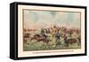 Custer Massacre at Big Horn, Montan June 25, 1876-Arthur Wagner-Framed Stretched Canvas