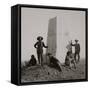 Custer Monument With Curley, Custer's Scout, ca. 1885-F. J. Haynes-Framed Stretched Canvas