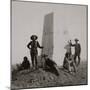Custer Monument With Curley, Custer's Scout, ca. 1885-F. J. Haynes-Mounted Art Print