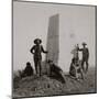 Custer Monument With Curley, Custer's Scout, ca. 1885-F. J. Haynes-Mounted Art Print