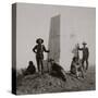 Custer Monument With Curley, Custer's Scout, ca. 1885-F. J. Haynes-Stretched Canvas