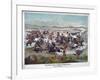 Custer's Last Charge-null-Framed Giclee Print