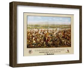 Custer's Last Fight Color Print from Painting-null-Framed Photographic Print