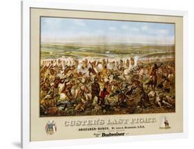 Custer's Last Fight Color Print from Painting-null-Framed Photographic Print