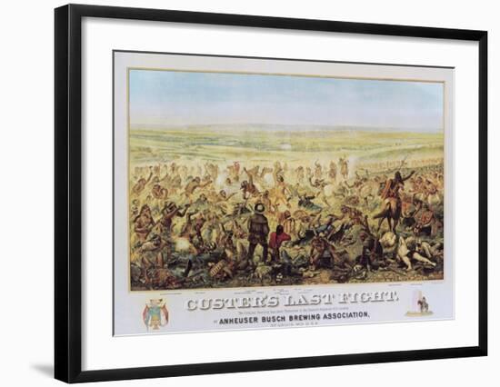 Custer's Last Fight-Edward Szmyd-Framed Art Print