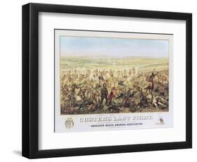 Custer's Last Fight-null-Framed Art Print